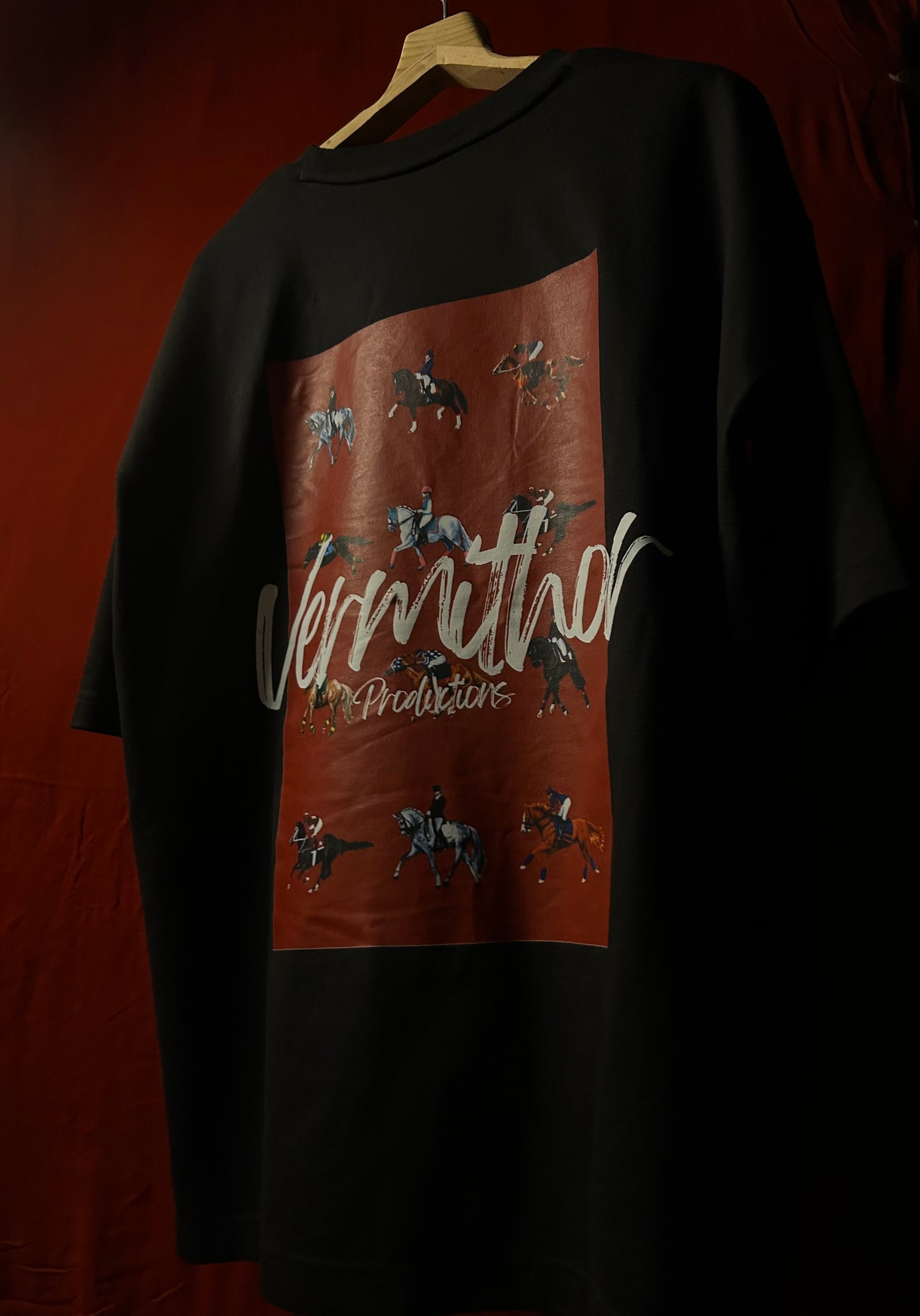 HORSE RIDER black oversized Tshirt