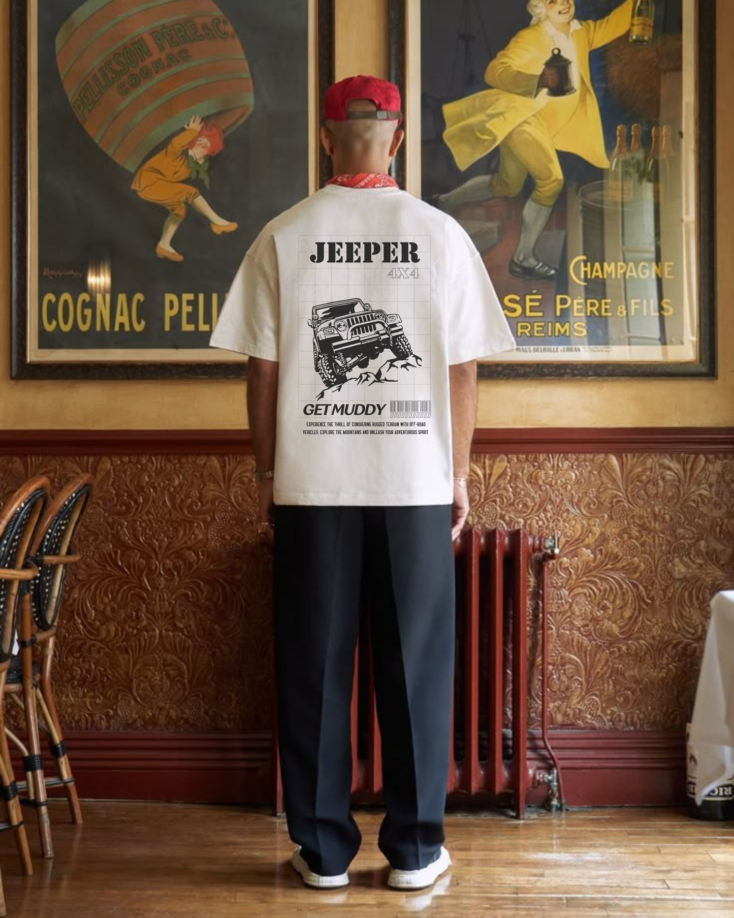 JEEPER white oversized Tshirt