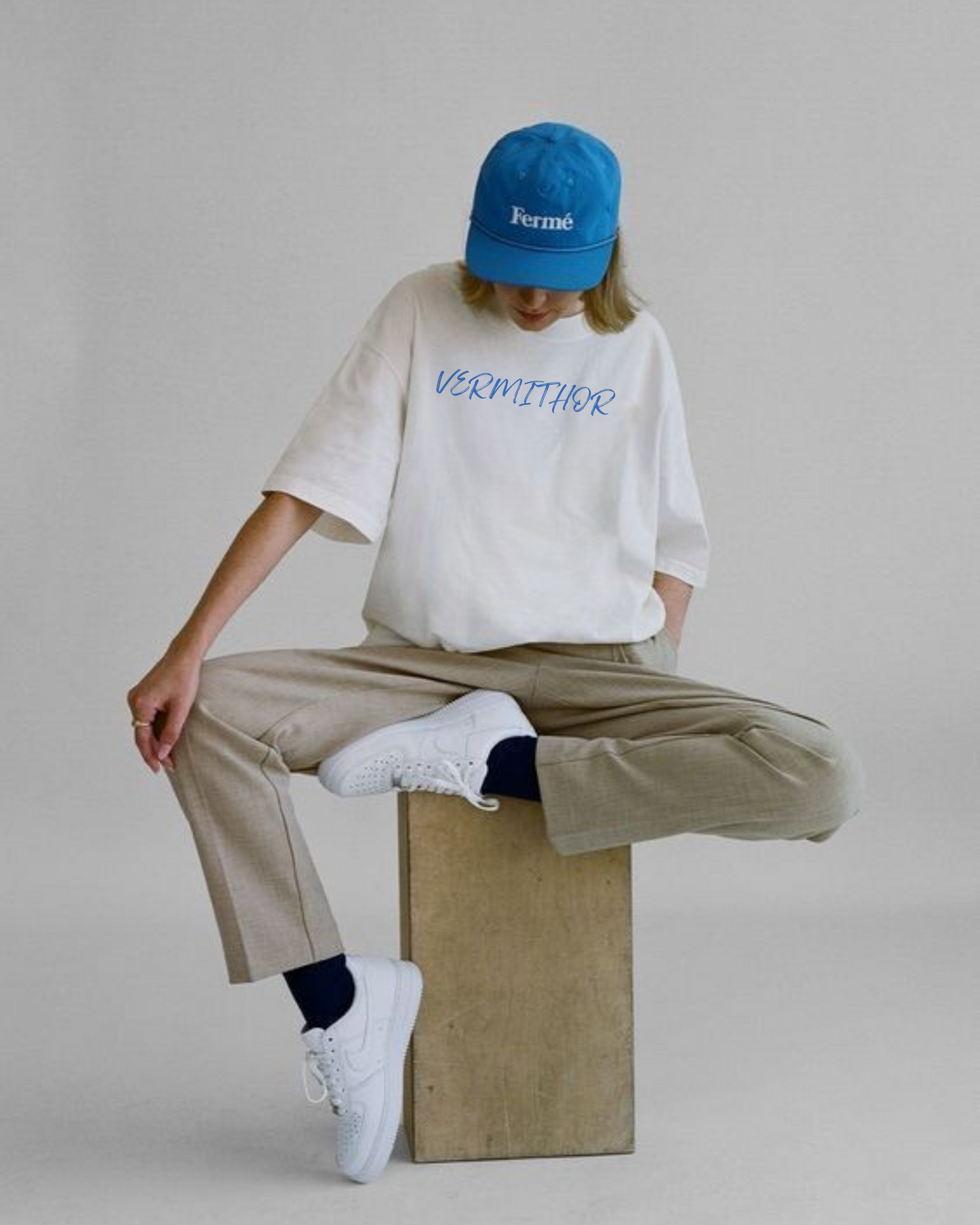 KHAYAL white oversized T-shirt