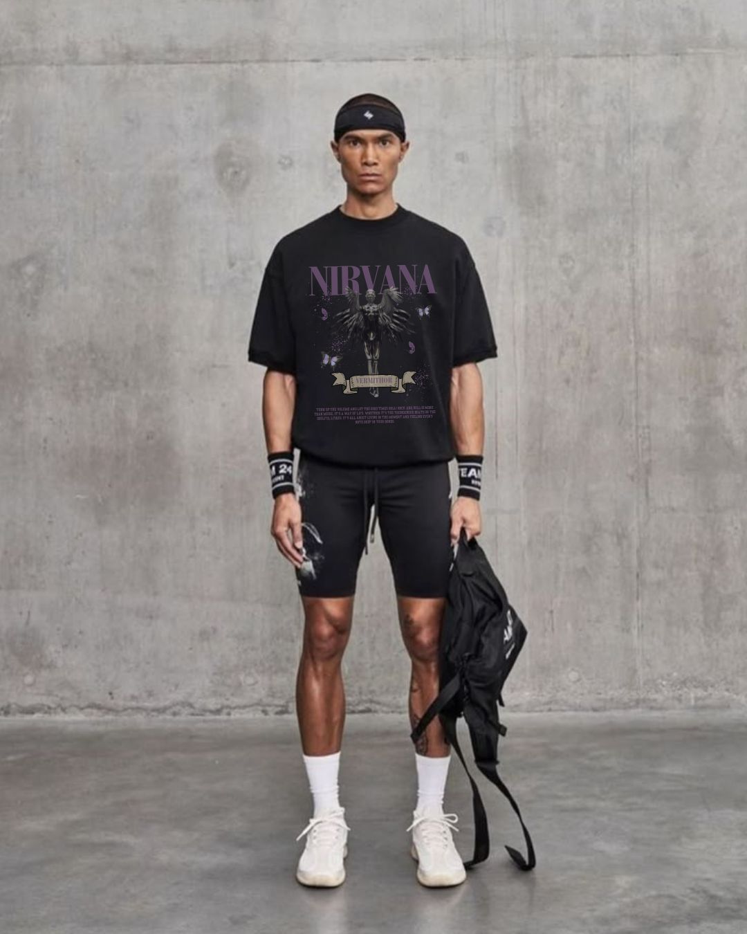 Nirvana Purple Black Oversized