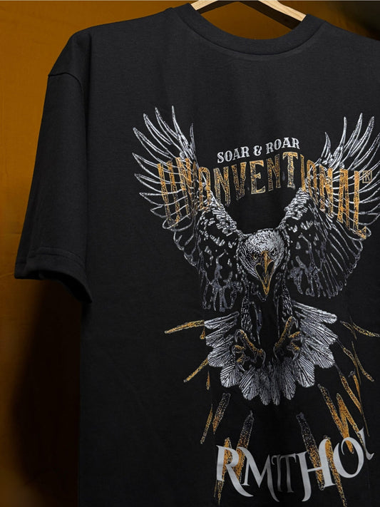 Eagle Unconventional Black Oversized Tee