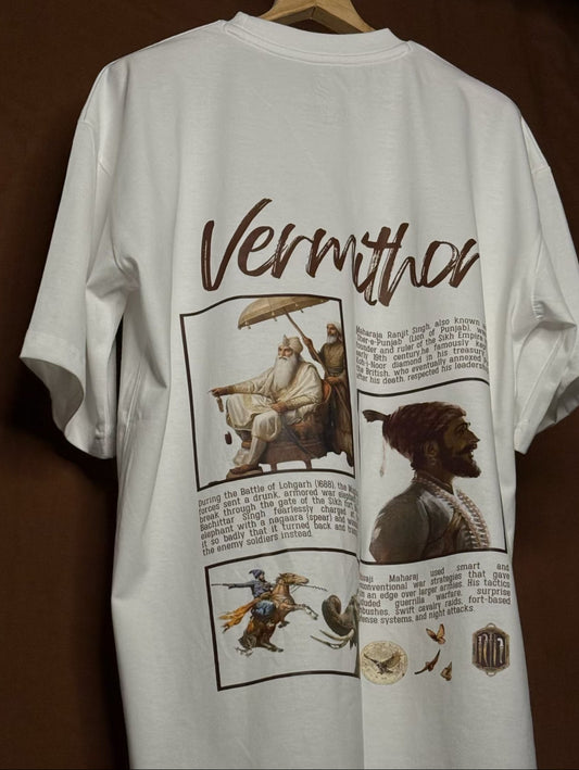 Heritage Warrior White Oversized Tee
