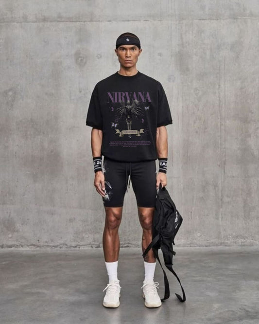 Nirvana Purple Black Oversized